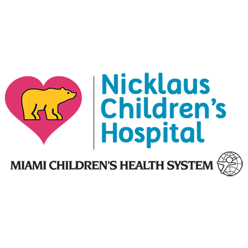 Nicklaus Children's Hospital logo located on the page for Bricks Busting Boredom, a non-profit based out of Wellington, FL.
